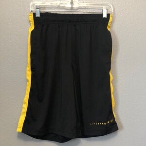 Nike shorts Men's S Livestrong athletic basketball dri-fit pull on activewear